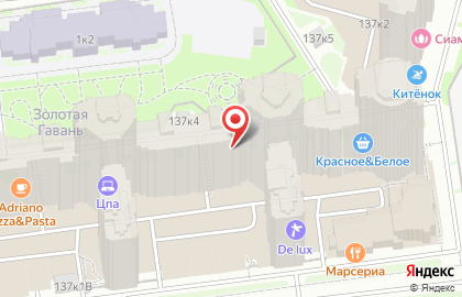 Магазин овощей и фруктов на Приморском проспекте на карте
