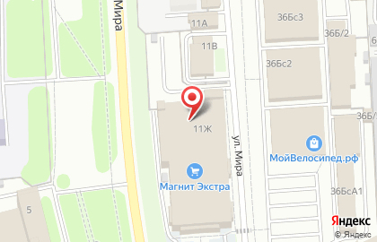 Банкомат РОСБАНК на улице Мира в Новомосковске на карте