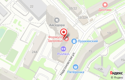 Школа парикмахерского искусства и маникюра на Надсоновской улице на карте