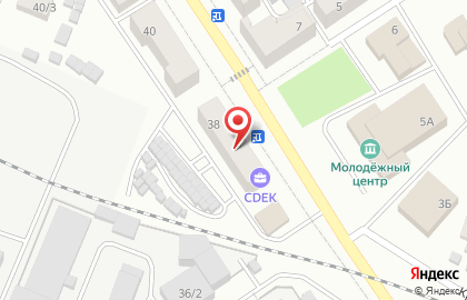 Служба экспресс-доставки Cdek на улице 40 лет Октября на карте