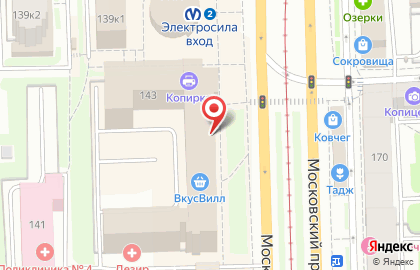 Салон оптики Питер Оптика на Московском проспекте на карте