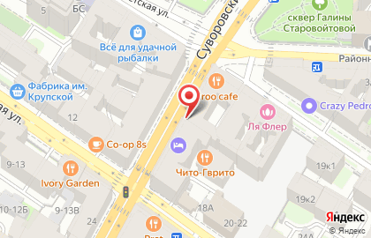 Магазин цветов и подарков FlowerSpb на Суворовском проспекте на карте