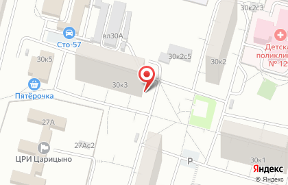 Газета Персей в Центральном Чертаново на карте