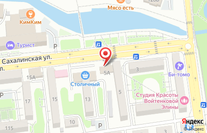 Ломбард-Хризолит на Сахалинской улице на карте
