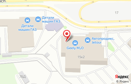 Автосалон Geely М2O на карте