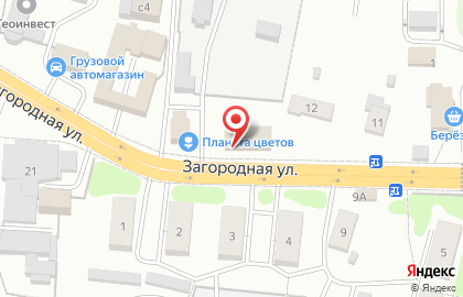 Цветочный салон Королева роз на Загородной улице на карте