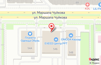 Автосалон Datsun МАРКА на улице Маршала Чуйкова на карте