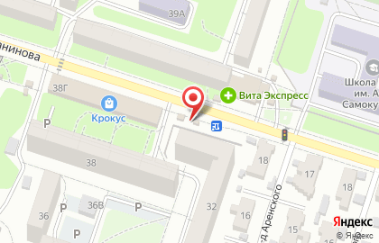 Магазин Гянджа на улице Рахманинова на карте