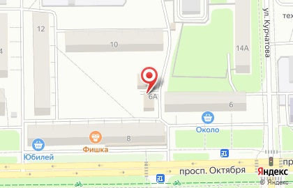 Мясная лавка на проспекте Октября на карте