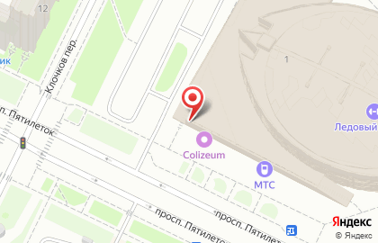 Салон связи МегаФон на проспекте Большевиков на карте