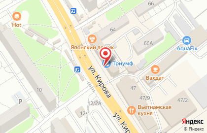 Ломбард Триумф на улице Кирова на карте