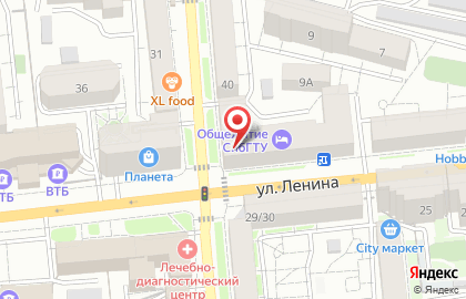 Общежитие СибГТУ в Центральном районе на карте