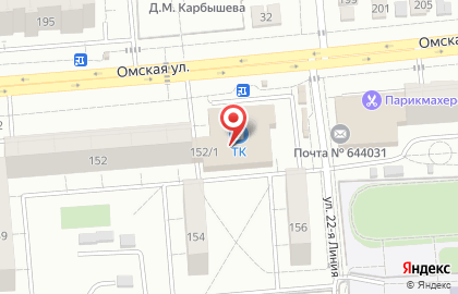 Магазин КУРляндия на Омской улице на карте