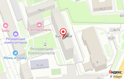 Частный английский детский сад Sun School на Павелецкой площади на карте