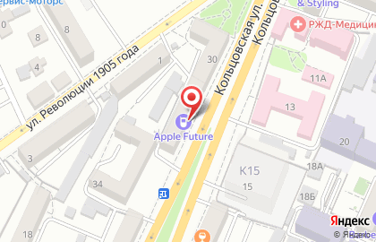 Компания EVITA Group на Кольцовской улице на карте