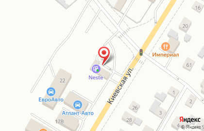 АЗС Neste на Киевской улице на карте