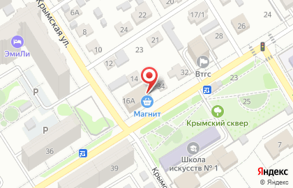 Супермаркет Магнит в Воронеже на карте