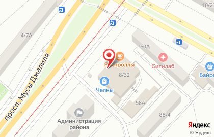 Дискаунтер Пятёрочка в Набережных Челнах на карте