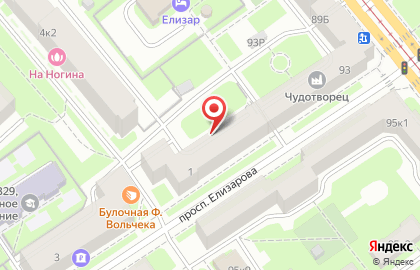 Бука на проспекте Елизарова на карте