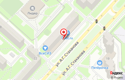 Магазин автотоваров Автоспутник в Октябрьском районе на карте