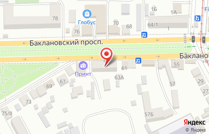 Специализированный магазин Медтехника на Баклановском проспекте на карте