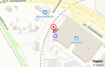Транспортная компания ПЭК на улице Измайлова на карте