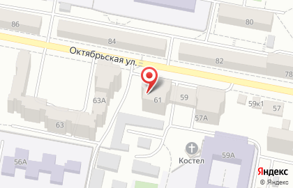 Магазин самообслуживания Фасоль на Октябрьской улице на карте