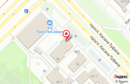 Официальный дилер SKODA ТрансТехСервис на проспекте Хасана Туфана на карте