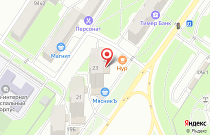 Магазин Мясной пир на улице Кулахметова на карте