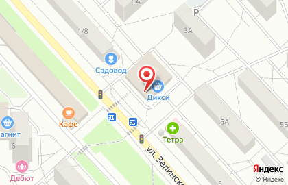 Мясной магазин Мясная точка на улице Зелинского на карте