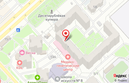 Киоск по изготовлению ключей, Советский район на улице Молокова на карте