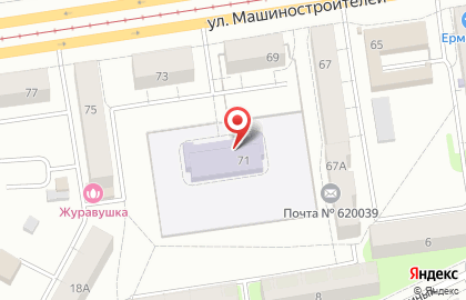 Детский сад №370 в Орджоникидзевском районе на карте