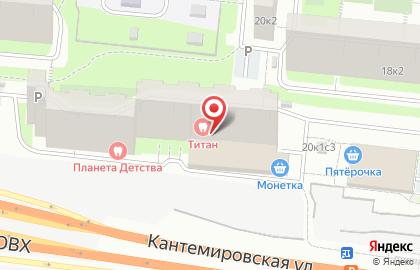 Дистрибьюторский центр Tupperware на Кантемировской улице на карте
