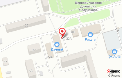 Продуктовый магазин Дачный в Ульяновске на карте