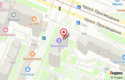 Магазин спортивных товаров Sportsteel на метро Проспект Просвещения на карте