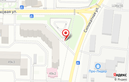 Автостоянка Леспаркхоз на Силикатной улице на карте