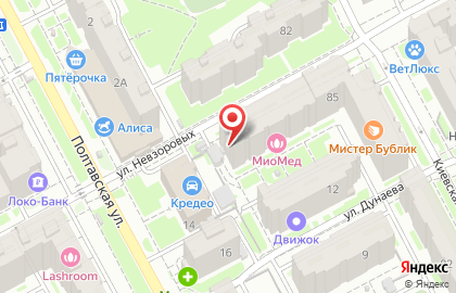 Торгово-монтажная компания Деви плюс на улице Невзоровых на карте