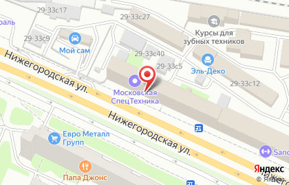 Академия Плюс на Нижегородской улице на карте