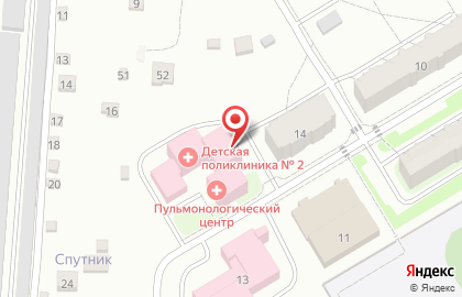 Детская поликлиника №2 в Костроме на карте