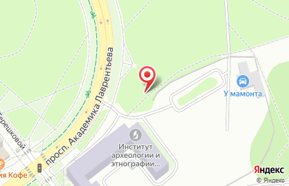 Автостоянка на проспекте Академика Лаврентьева, 17 к1 на карте