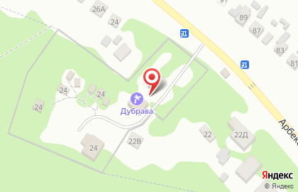 База отдыха Дубрава в Пензе на карте
