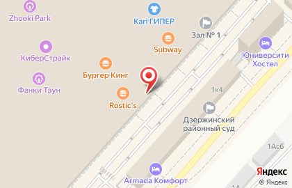 Юридическая компания Территория правЪ в Дзержинском районе на карте