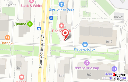 Золотая рыбка на Новокосинской улице на карте