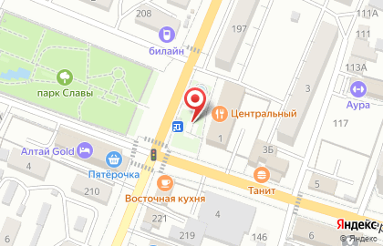 Киоск продуктов на Комсомольской на карте