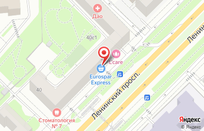 Мини-маркет EUROSPAR Express в Гагаринском районе на карте