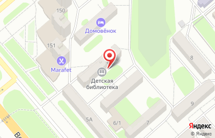 Детская библиотека №9 на Вокзальной улице на карте