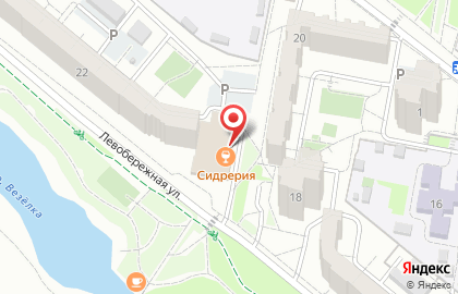 Бар Баррель на Левобережной улице на карте