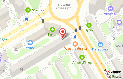 Киоск по продаже фруктов и овощей в Новосибирске на карте