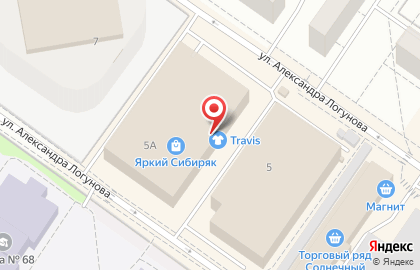 ОАО Банкомат, Сибнефтебанк на улице Александра Логунова на карте