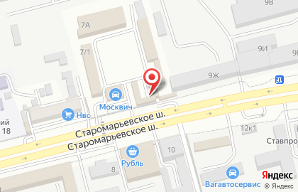 Магазин автозапчастей в Ставрополе на карте